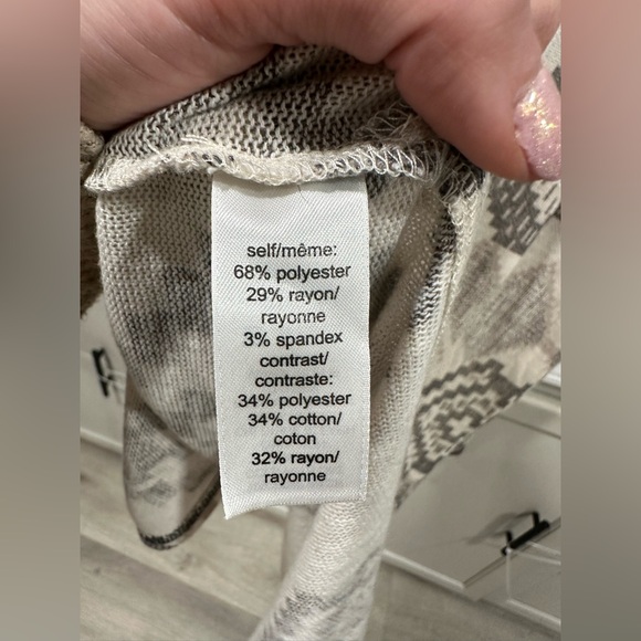 🔴Geometric Patterned Long Cardigan - Picture 5 of 5